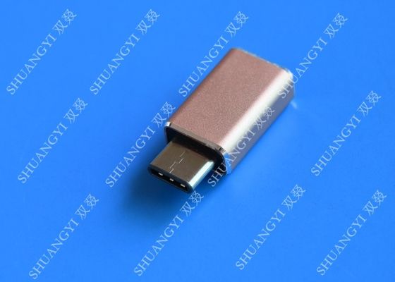China Laptop nam de Hoge snelheids Minimicro USB C aan USB 3,0 Slim Aluminium Goud toe leverancier