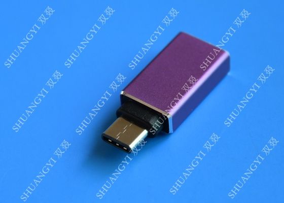China MacBook-Samenhang 5X/6P-Type C het Micro- Purpere Metaal USB C van USB aan USB A 3,0 leverancier