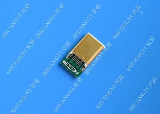 China Slank USB 3,1 de Waterdichte Micro- Schakelaar van USB, SMT-Type C Mannelijke Schakelaar leverancier