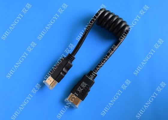 China De zwarte Kabel van de 8 Speldhoge snelheid HDMI, Goud Geplateerde HDMI aan HDMI Kabel Van verschillende media leverancier
