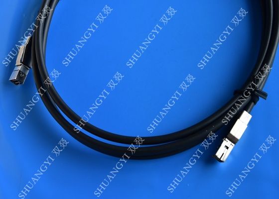 China 3.3FT Externe SAS Kabelhd Minisas sff-8644 tot sff-8644 Kabel 1M/Zwarte leverancier