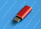 Rood USB 3,1 Typec Mannetje aan Micro USB 5 Speldmicro USB Slank voor Celtelefoon leverancier